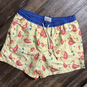 American Eagle DrawString Lined Pocket Elastic Waist Flamingo Athletic Lounge Lg